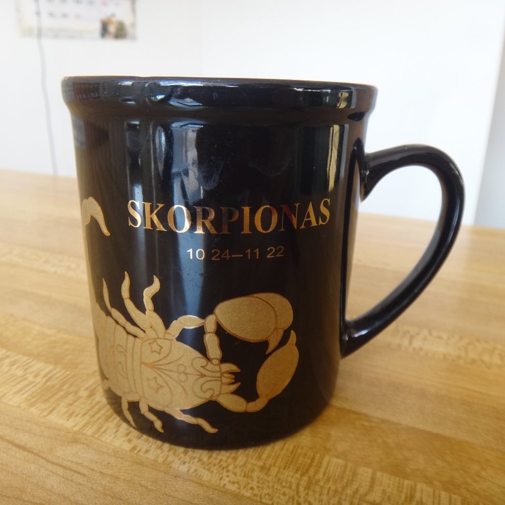 Scorpio Zodiac (23 October-21 November) Vintage Tea Coffee Mug